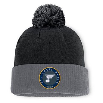 Men's Fanatics Black St. Louis Blues Cuffed Knit Hat with Pom