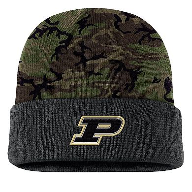Men's Nike Camo Purdue Boilermakers Military Appreciation Cuffed Knit Hat