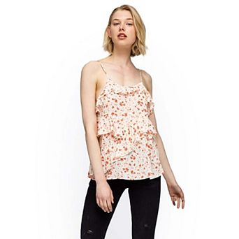 Fall Garden Asymmetrical Ruffle Camisole