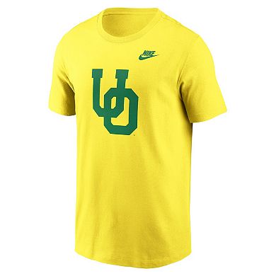 Men's Nike Yellow Oregon Ducks Legacy Alternate Logo T-Shirt