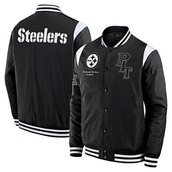 Unisex Fanatics Black Pittsburgh Steelers Elements Elite Full-Snap Jacket