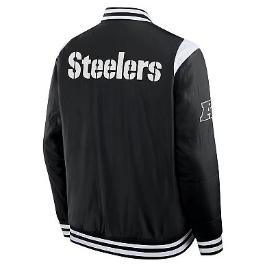Unisex Fanatics Black Pittsburgh Steelers Elements Elite Full-Snap Jacket