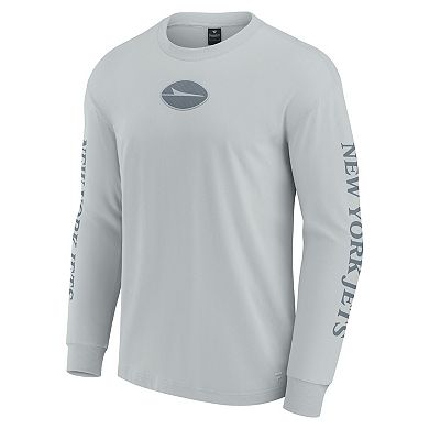 Unisex Fanatics Gray New York Jets Elements Strive Long Sleeve T-Shirt