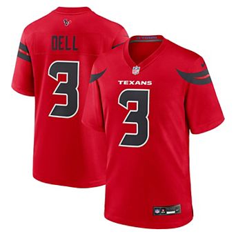 Men's Nike Tank Dell Red Houston Texans Alternate Game Jersey