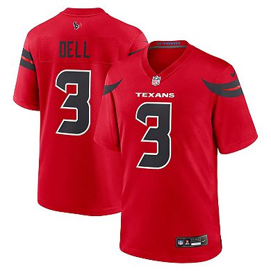 Men's Nike Tank Dell Red Houston Texans Alternate Game Jersey