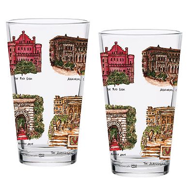 Wisconsin Badgers 2-Pack 16oz. Laura Wilcox University Pint Set