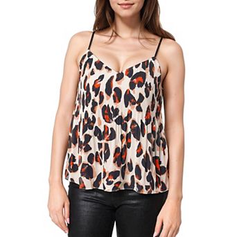 Adjustable Strap Pleated Camisole