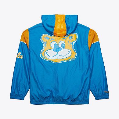 Men's Mitchell & Ness Blue UCLA Bruins Anorak Vintage Logo Half-Zip Hoodie Jacket