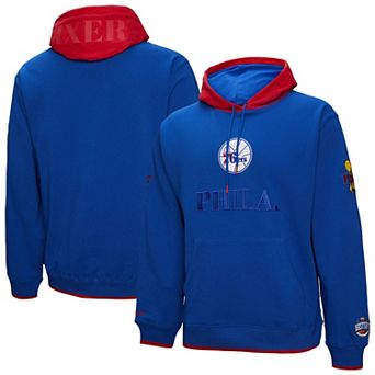 Men's Mitchell & Ness Royal Philadelphia 76ers Hardwood Classics Team OG 3.0 Pullover Hoodie