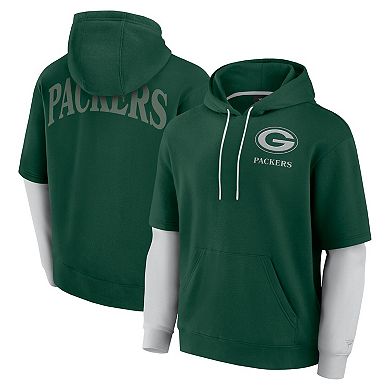 Unisex Fanatics Green Green Bay Packers Sleek Elements Pullover Hoodie