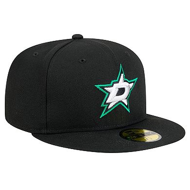 Men's New Era Black Dallas Stars Core 59FIFTY Fitted Hat