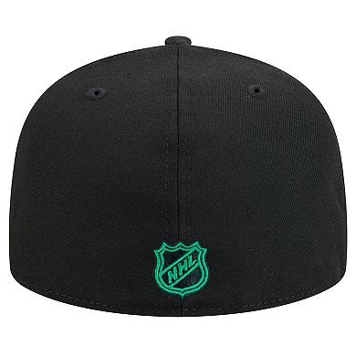 Men's New Era Black Dallas Stars Core 59FIFTY Fitted Hat