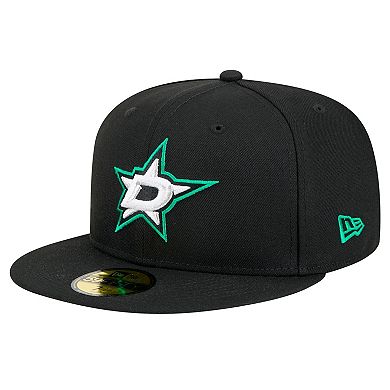 Men's New Era Black Dallas Stars Core 59FIFTY Fitted Hat