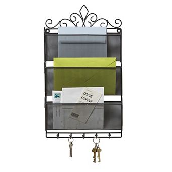 Brylanehome Scroll Letter & Key Organizer