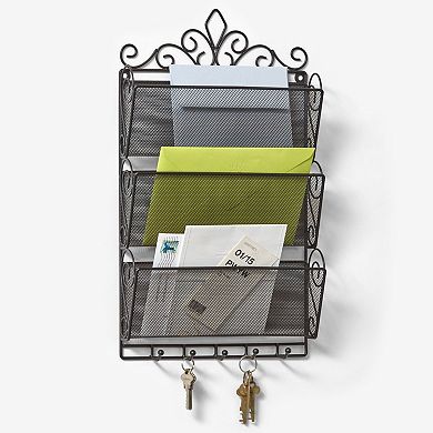 Brylanehome Scroll Letter & Key Organizer