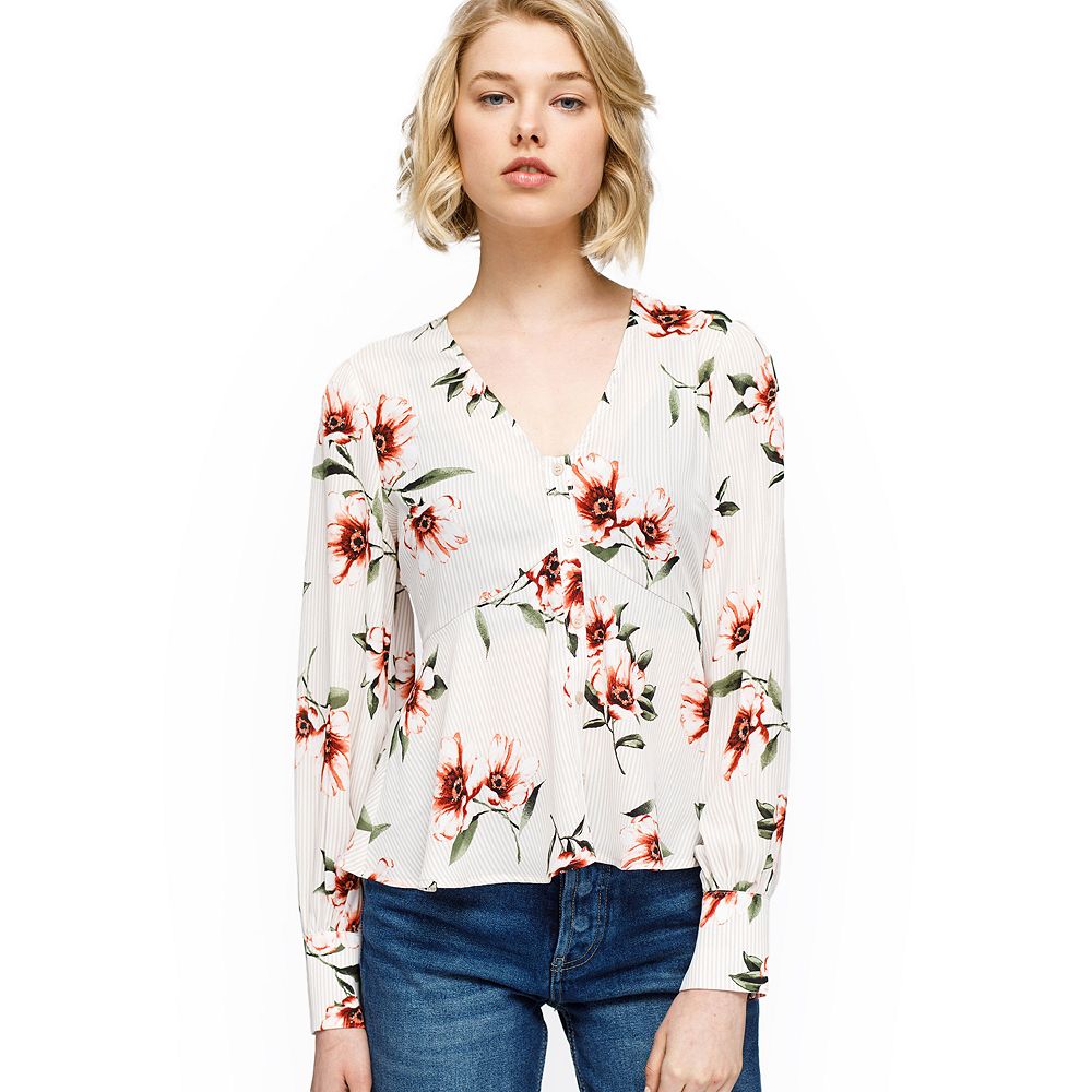 トップス acka flower peplum blouse flower peplum blouse – Acka online store