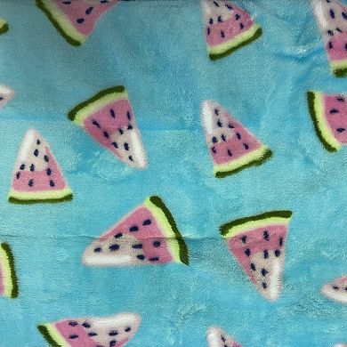 Holiday Watermelon Design Micro Plush Throw Blanket