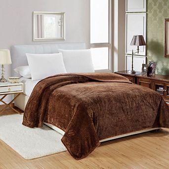 Micro Plush Popcorn Solid Blanket with Ultra-Soft Textured Comfort