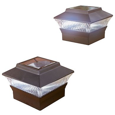 BrylaneHome Solar Fence Post Light