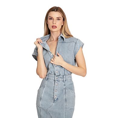 Sundown Denim Midi Shirt Dress