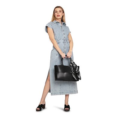 Sundown Denim Midi Shirt Dress
