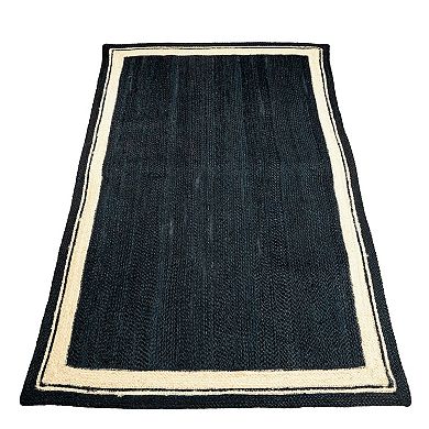 Plain Hand Woven Reversible Jute Rug