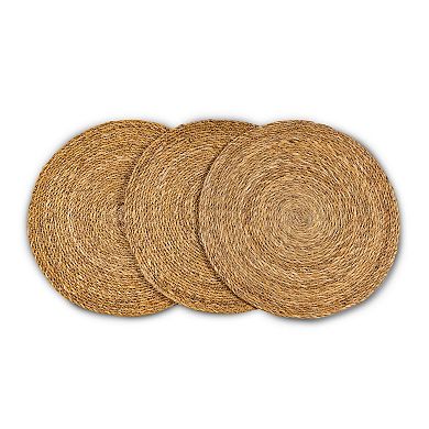 Plain Round Seagrass Multipurpose Placemat (Set of 6)