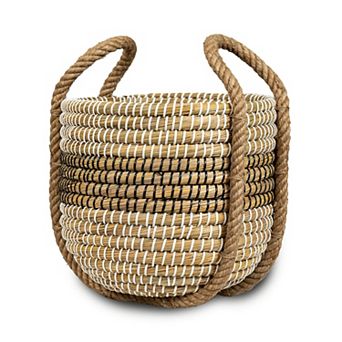 Kans Grass Double Tone Basket (Set of 2)