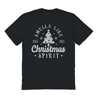 Men's Smells Like Christmas Spirit Christmas Graphic Tee
