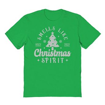 Men's Smells Like Christmas Spirit Christmas Graphic Tee