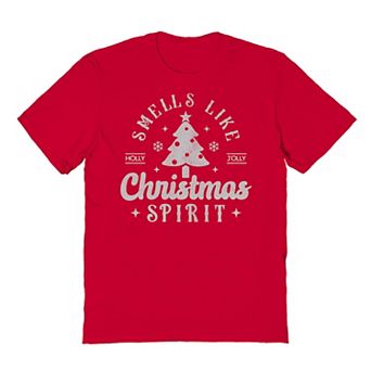 Men's Smells Like Christmas Spirit Christmas Graphic Tee