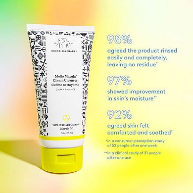 Mello Marula Cream Cleanser with 1.0% Colloidal Oatmeal