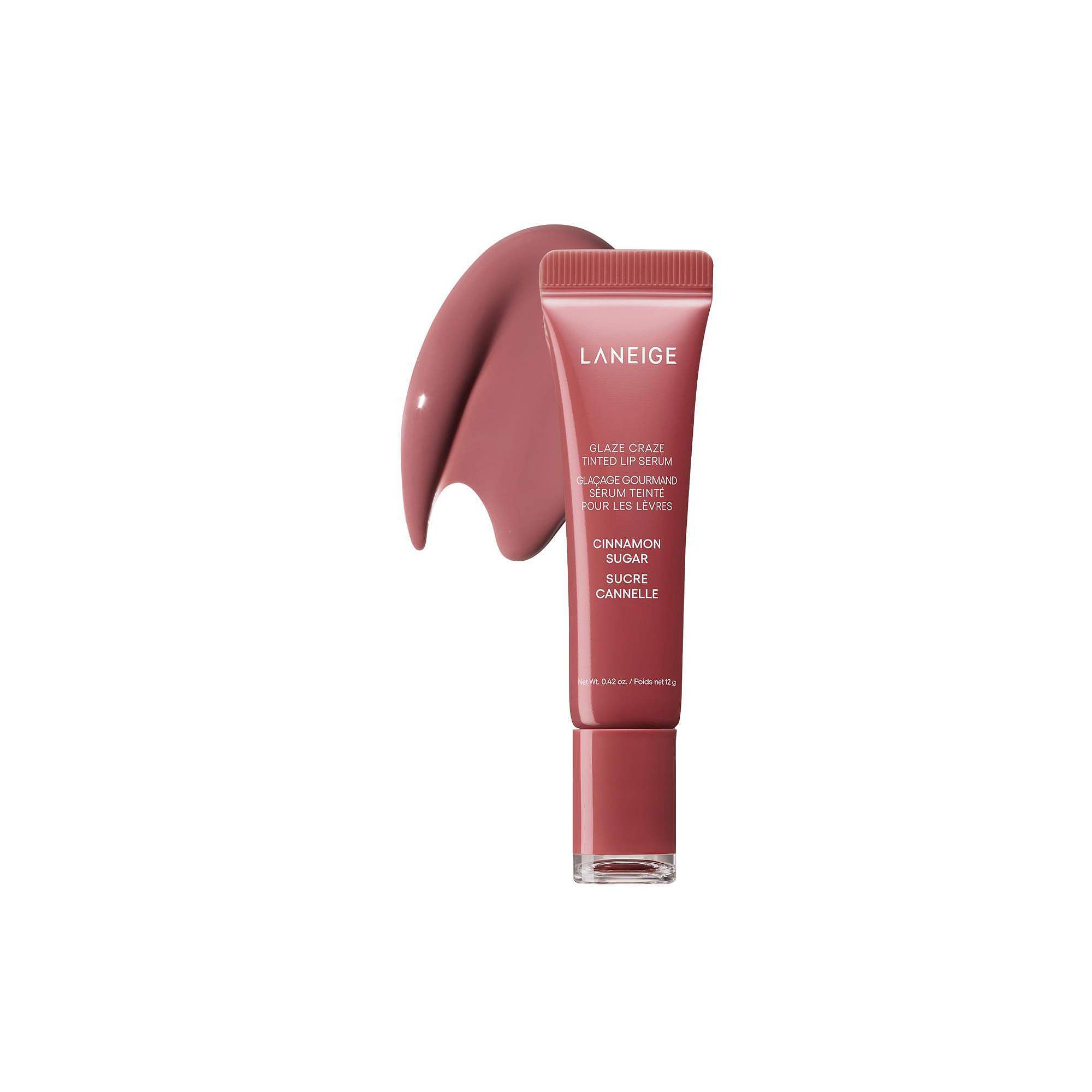 LANEIGE Glaze Craze Tinted Polypeptide Lip Serum, Size: 0.4 FL Oz, Red Suga
