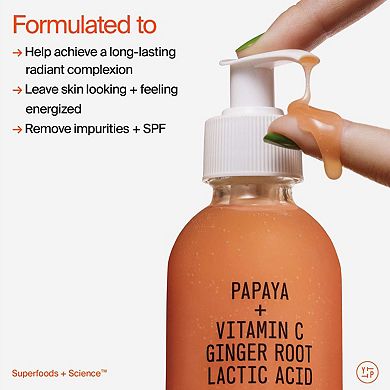 Mini Superfruit Gentle Exfoliating Cleanser with Vitamin C + Papaya