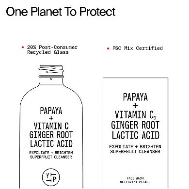 Mini Superfruit Gentle Exfoliating Cleanser with Vitamin C + Papaya