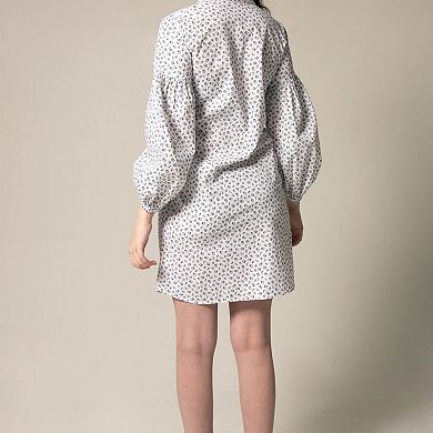 Shirt Dress With Oversized Sleeves