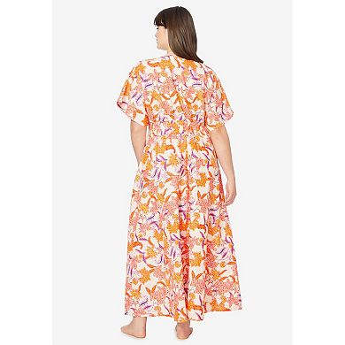 Dreams & Co. Plus Size wrap Lounger