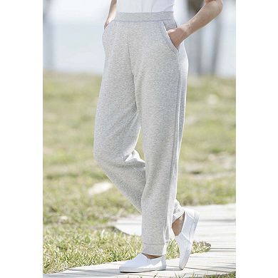 Woman Within Plus Size Tall Better-Fleece Pull-On Jogger Sweatpants
