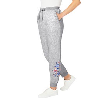 Woman Within Plus Size Tall Better-Fleece Pull-On Jogger Sweatpants