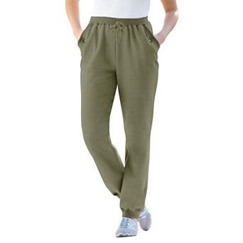 Woman Within Plus Size Tall Better-Fleece Pull-On Jogger Sweatpants