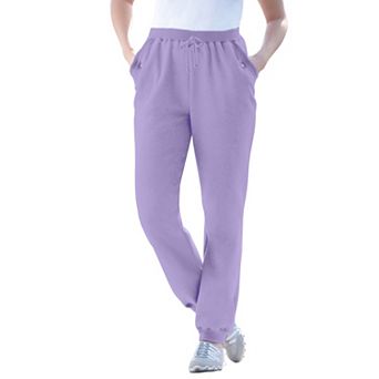 Woman Within Plus Size Tall Better-Fleece Pull-On Jogger Sweatpants