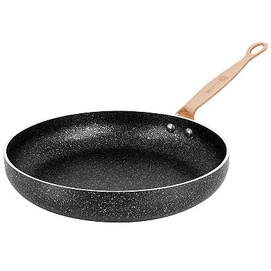 Korkmaz Galaksi 7 Piece Non Stick Aluminum Cookware Set in Black and Rose Gold