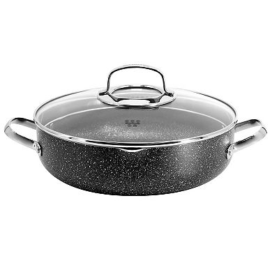 Korkmaz Galaksi 7 Piece Non Stick Aluminum Cookware Set in Black