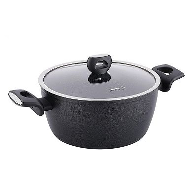 Korkmaz Nora 7 Piece Aluminum Nonstick Cookware Set in Black