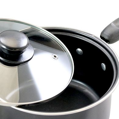 Better Chef 7 Piece Deluxe Non-Stick Cookware Set in Black