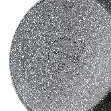 Korkmaz Ornella 2 Piece 2 Liter Quart Aluminum Nonstick Saucepan with Lid