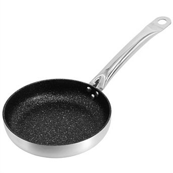 Korkmaz Gastro 11 Inch Proline Professional Series Tava and Frypan in Brushed Silver