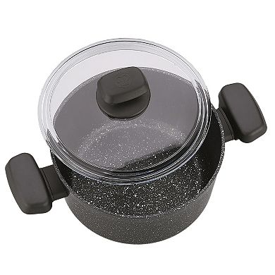 Korkmaz Ornella 2 Piece 4 Liter Aluminum Nonstick Low Casserole Dish with Lid