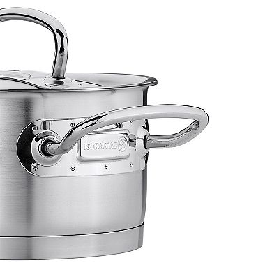 Korkmaz Proline Professional Series 6.2 Liter Stainless Steel Casserole with Lid in Silver