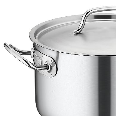 Korkmaz Gastro Proline 2.7 Liter Stainless Steel Casserole with Lid in Silver